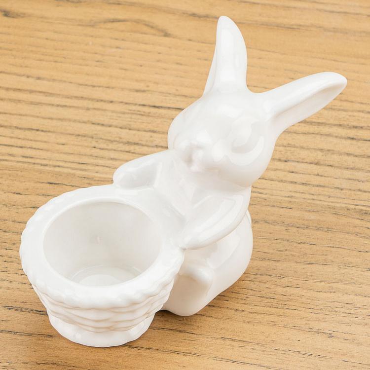 Подставка для яйца Кролик с корзинкой Rabbit With The Basket Egg Holder
