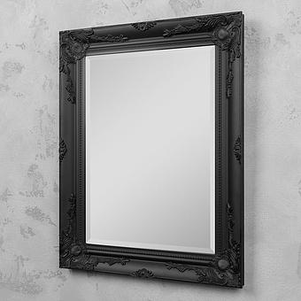 Classic Ornate Wall Mirror Black