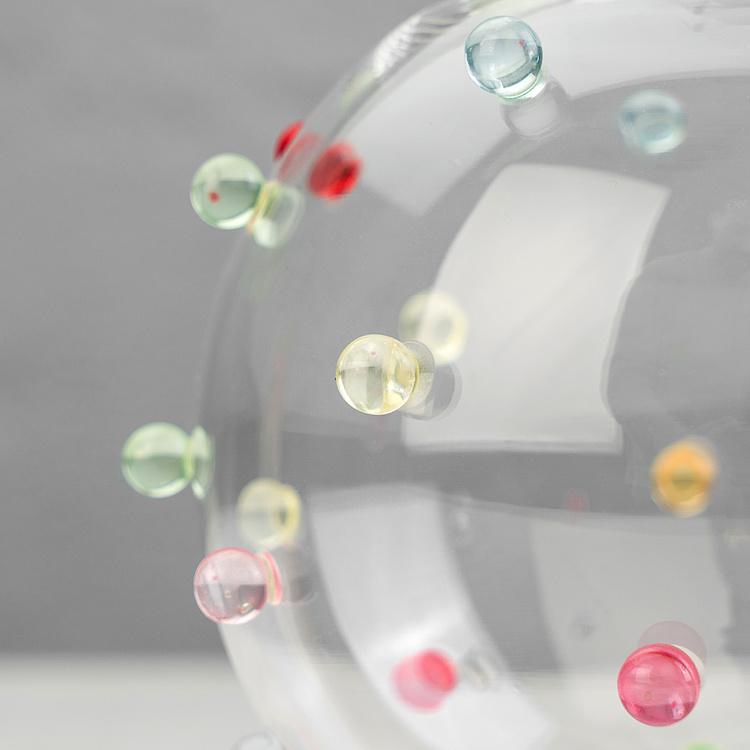 Стеклянная ваза с разноцветными точками Glass Vase Carafe