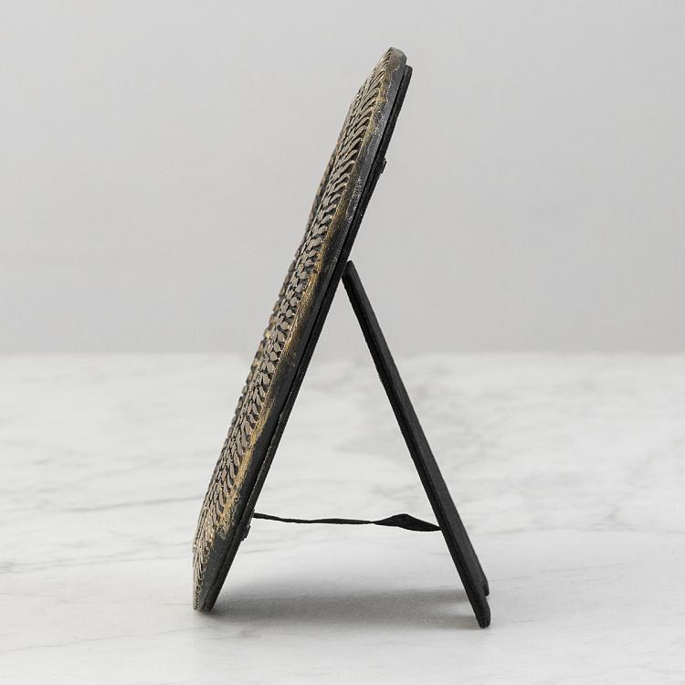 Рамка для фото Овальная с орнаментом Oval Rock Photo Frame