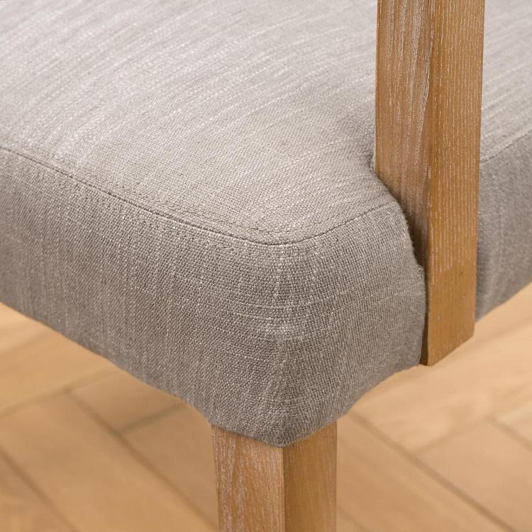 Стул Мами с подлокотниками, песочные ножки Mami Dining Chair With Arms, Oak Sandwashed