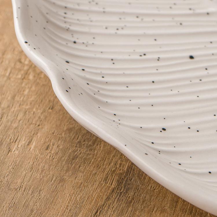 Широкое сервировочное блюдо-лист Зельда, L Zelda Plate Leaf Wide Large