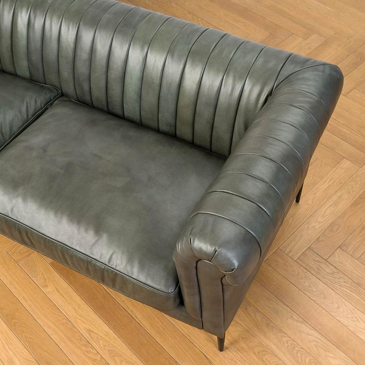 Трёхместный диван Вена Vienna 3 Seater, Black Matt Metal RM