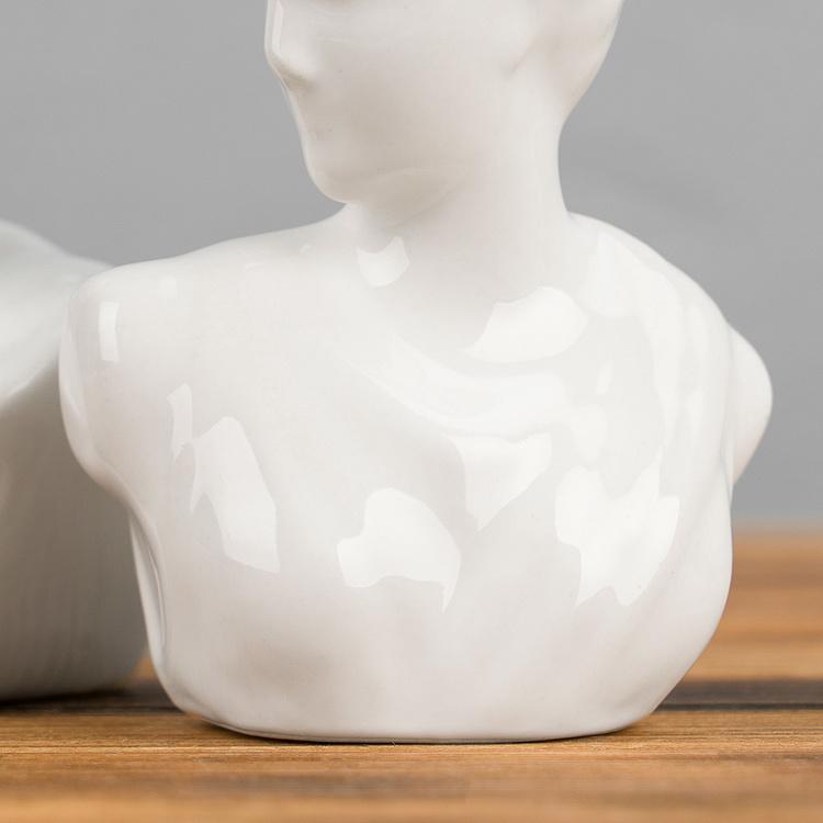 Набор для специй Фарфоровые бюсты Set Of 2 Salt And Pepper Porcelain Statues