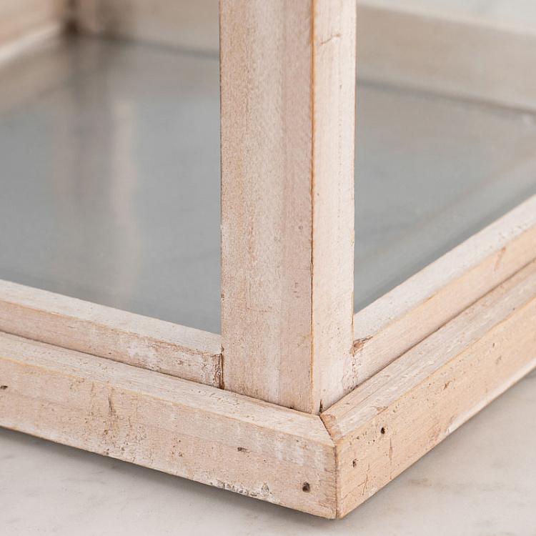 Набор из двух подсвечников Род-Айленд Set Of 2 Lanterns Rhode Island White Brushed