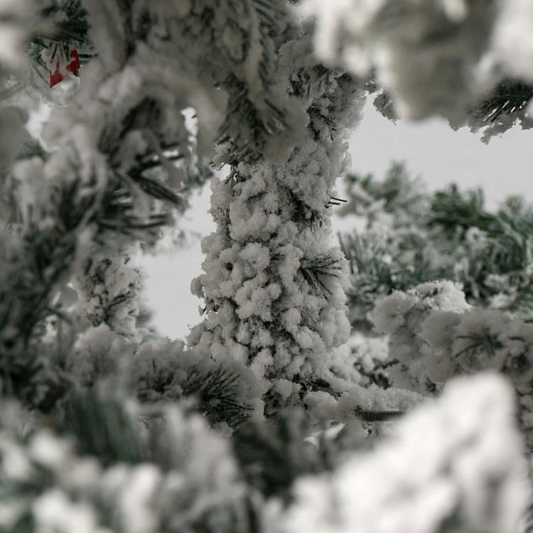 Искусственная заснеженная новогодняя ёлка с led-гирляндой, 213 см Snow-Covered Spruce With 460 LED Bulbs 213 cm