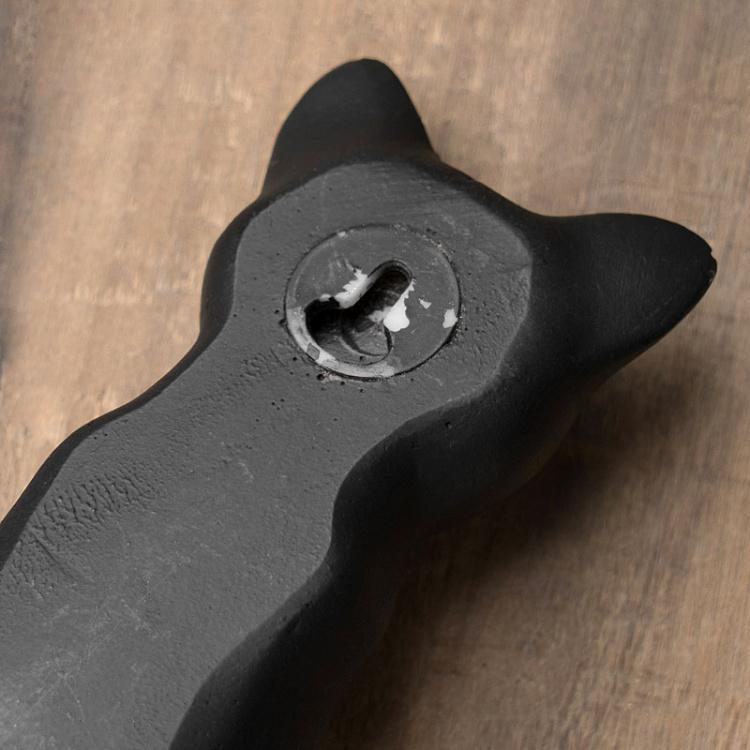 Декоративный крючок Чёрный кот Cat Tail Hook