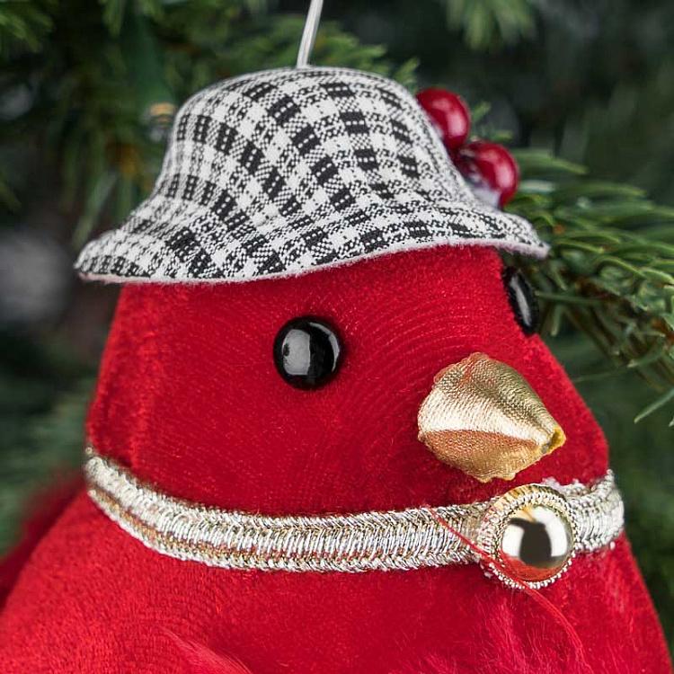 Ёлочная игрушка Птица в шляпке Bird In Hat 16 cm