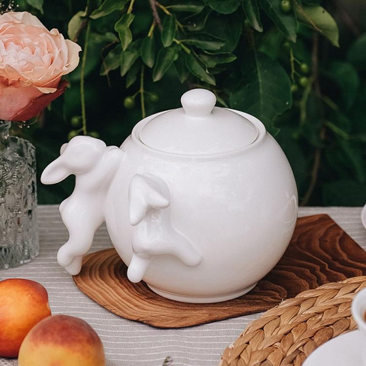 Сахарница с кроликами Rabbit Sugar Bowl