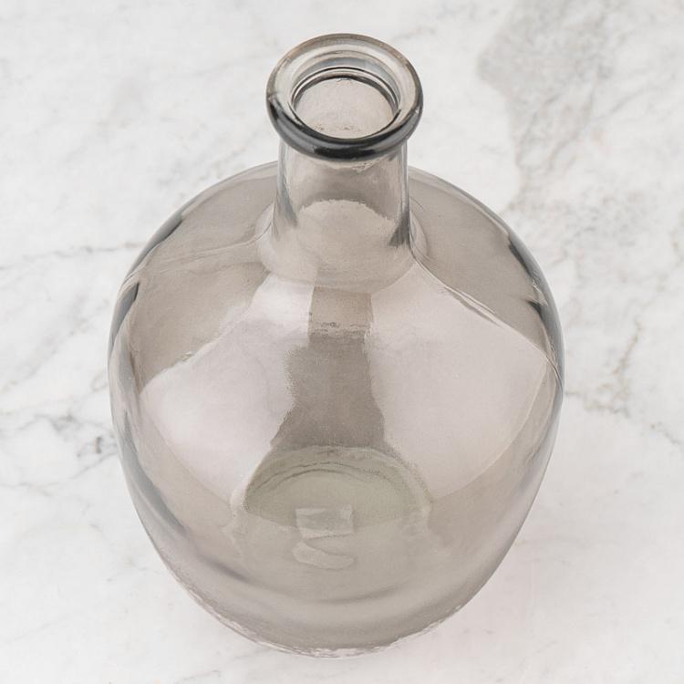 Настольная ваза из серого под изморозь стекла Grey-frosted Glass Table Vase
