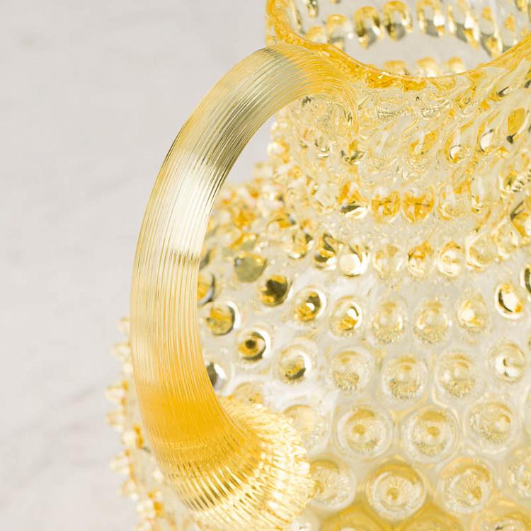 Солнечно-желтый кувшин Диамант Pitcher Hobnail Sun Yellow Large