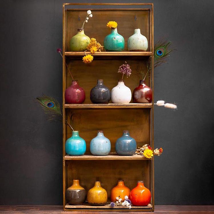 Керамическая бирюзовая мини-ваза Ceramic Vase Turquoise Mini