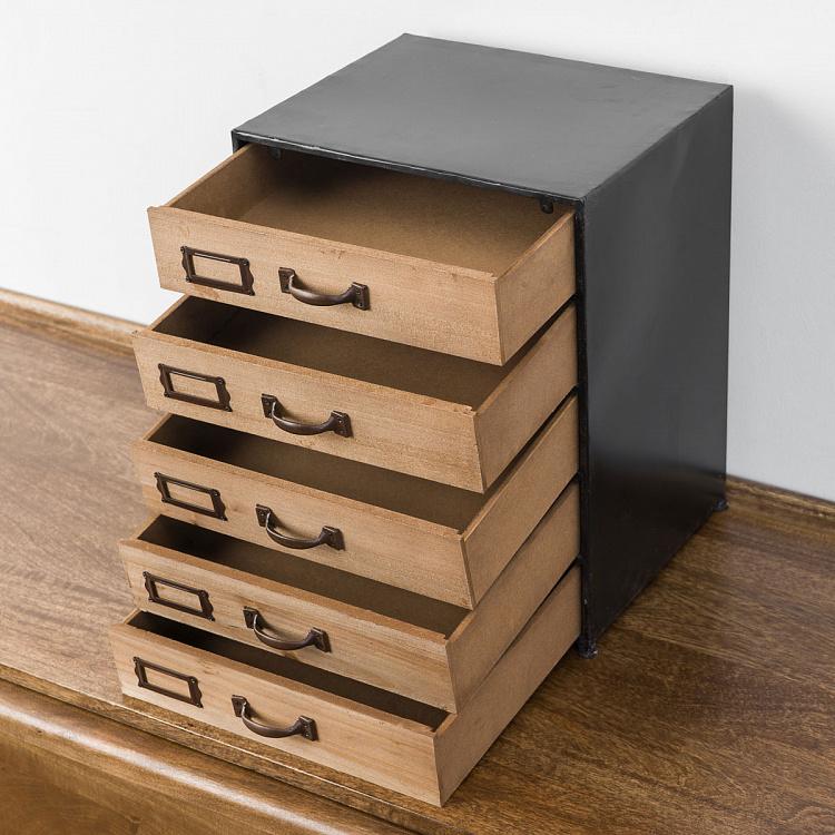 Органайзер для документов с пятью ящиками Small Document Shelf With 5 Drawers