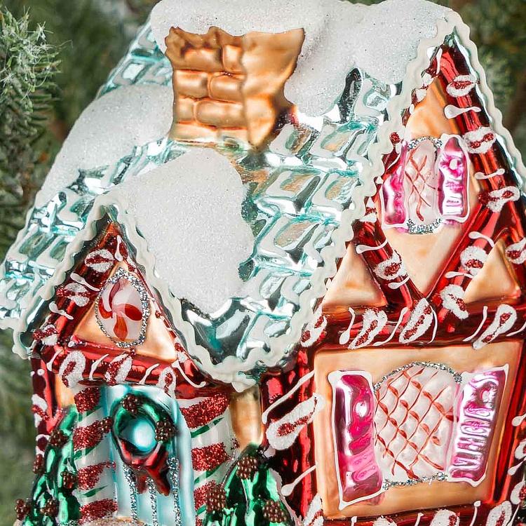Ёлочная игрушка Новогодний пряничный домик New Years House 13,5 cm