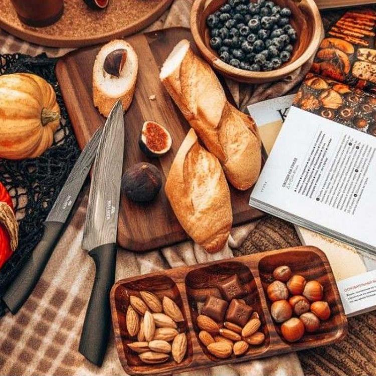 Деревянная овальная менажница Органик Organic 3 Sections Oval Serving Dish