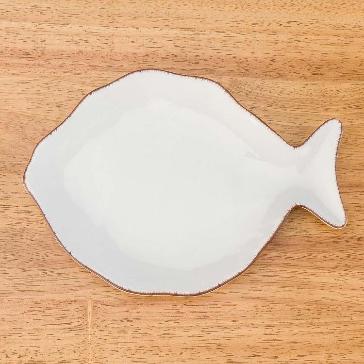 Белое сервировочное блюдо Рыбка Дори, S Dory Fish Plate Small White