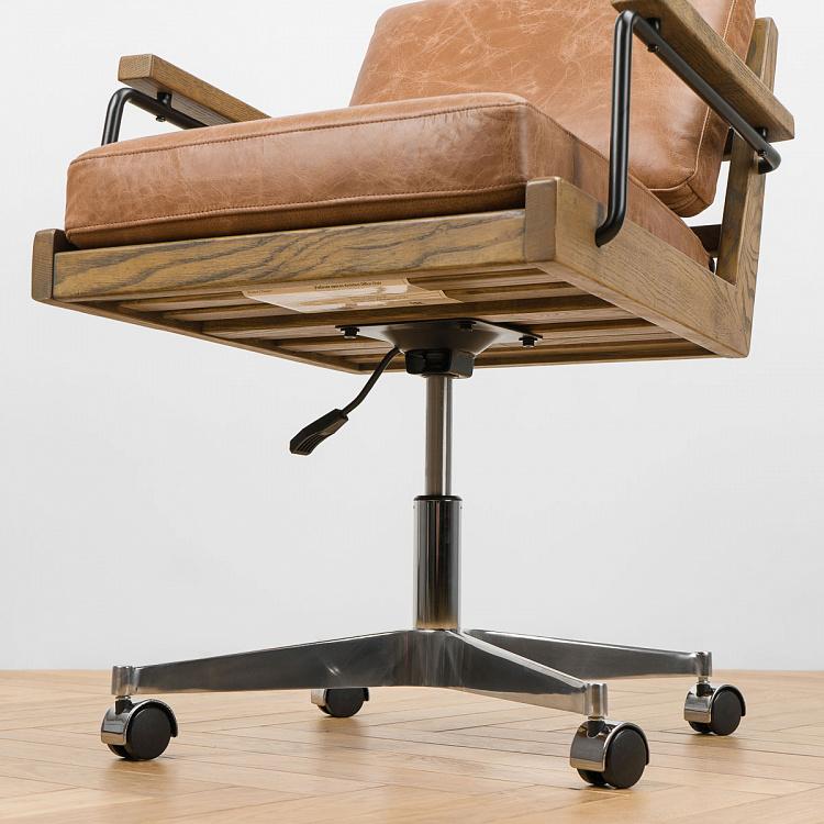 Рабочее кресло Архитектор, светлый ясень Architect Office Chair, Ash Ochre Brown