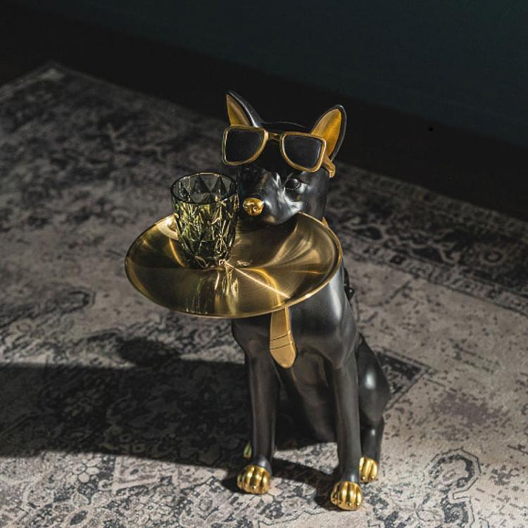 Подставка для мелочей и украшений Собака Санни Dog Sunny With Tray Figurine