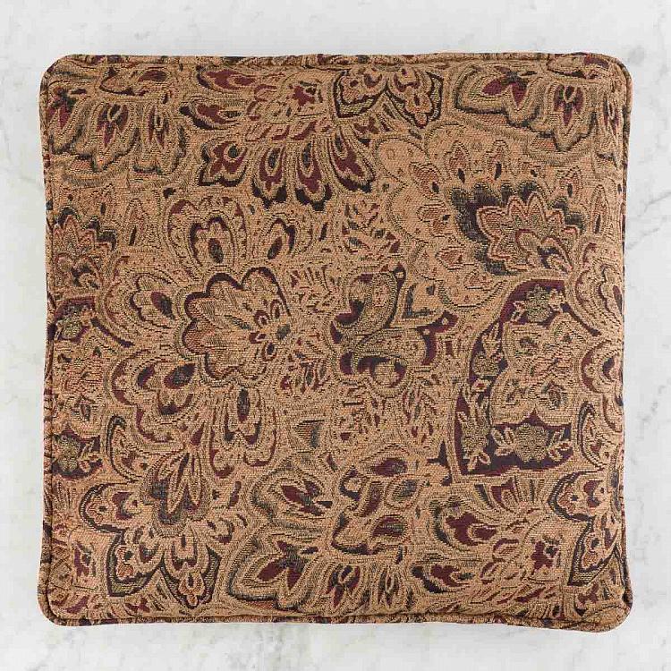 Декоративная подушка из коричневого жаккарда Cushion Burnt Ochre Jacquard