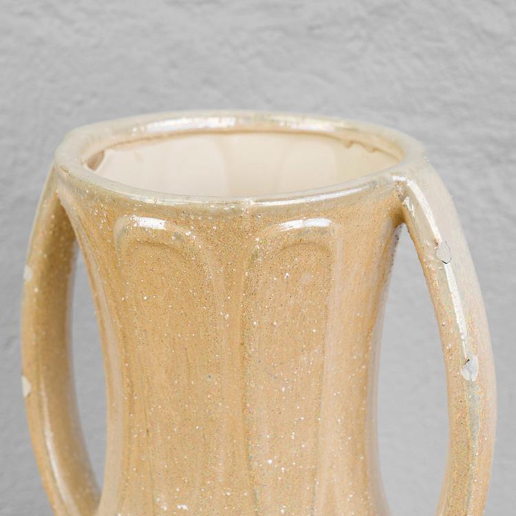 Керамическая ваза с текущей оливковой глазурью Flowing Olive Glaze Ceramic Vase