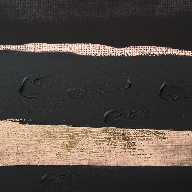 Вручную раскрашенная картина на холсте в золотой раме Закат Canvas Picture With Golden Frame Sunset