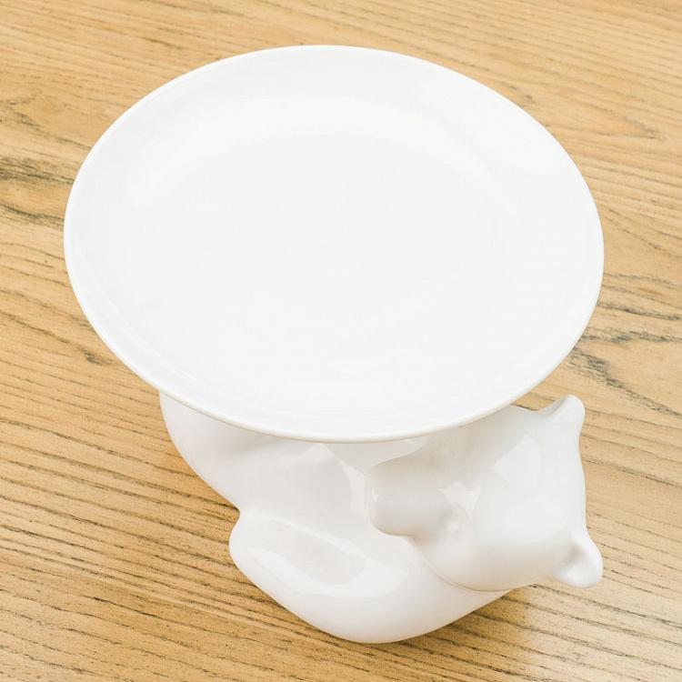 Сервировочная подставка Медведь, S Decorative Plate Bear Small