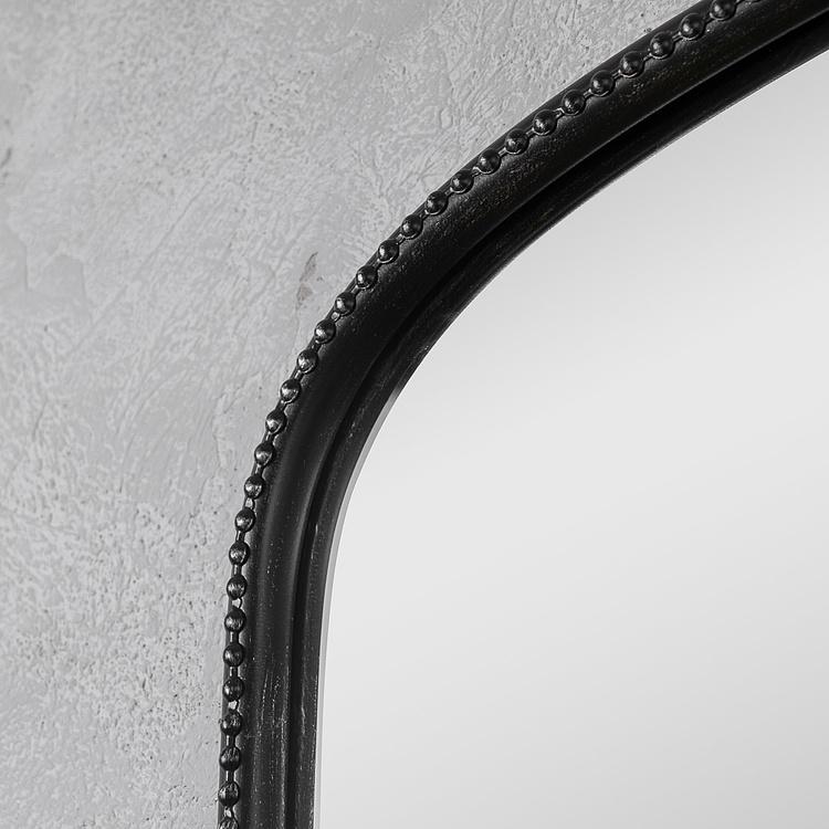 Зеркало арочное Диа в чёрной раме, L Dia Arched Mirror Black Large
