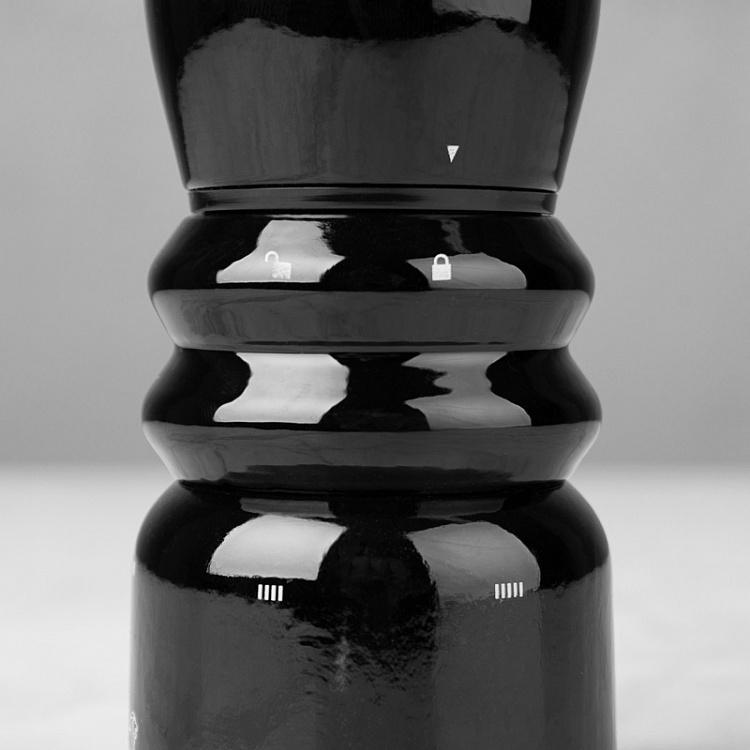 Электрическая мельница для перца Париж, чёрный лак Paris Electric Pepper Mill Black Gloss