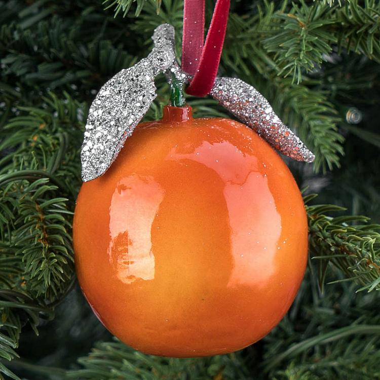 Ёлочная игрушка Мандарин Mandarin 10,5 cm