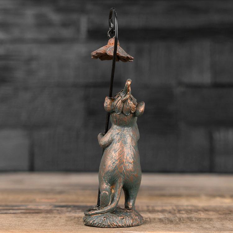 Набор из трёх статуэток Мыши с цветками Set Of 3 Small Mouses With Flowers