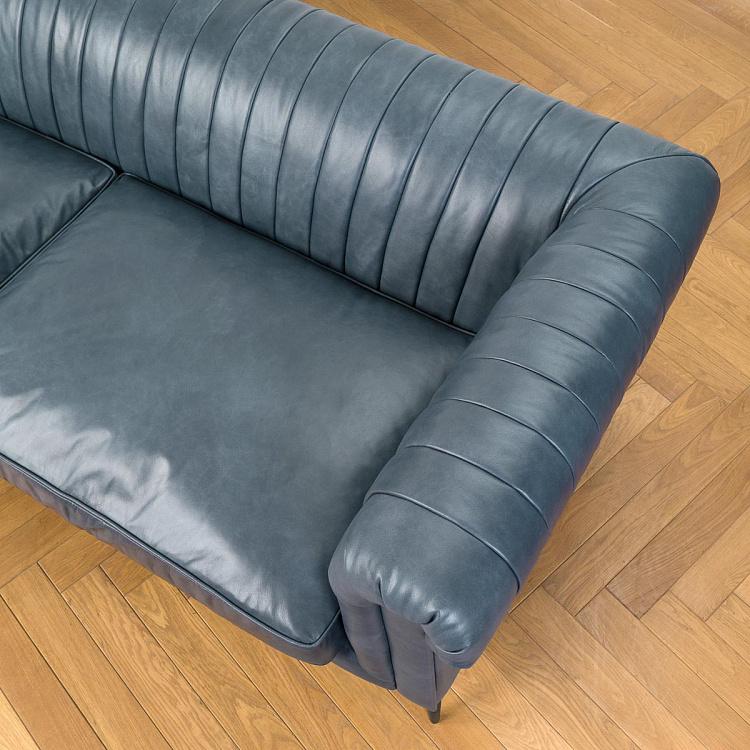Трёхместный диван Вена Vienna 3 Seater, Black Matt Metal RM