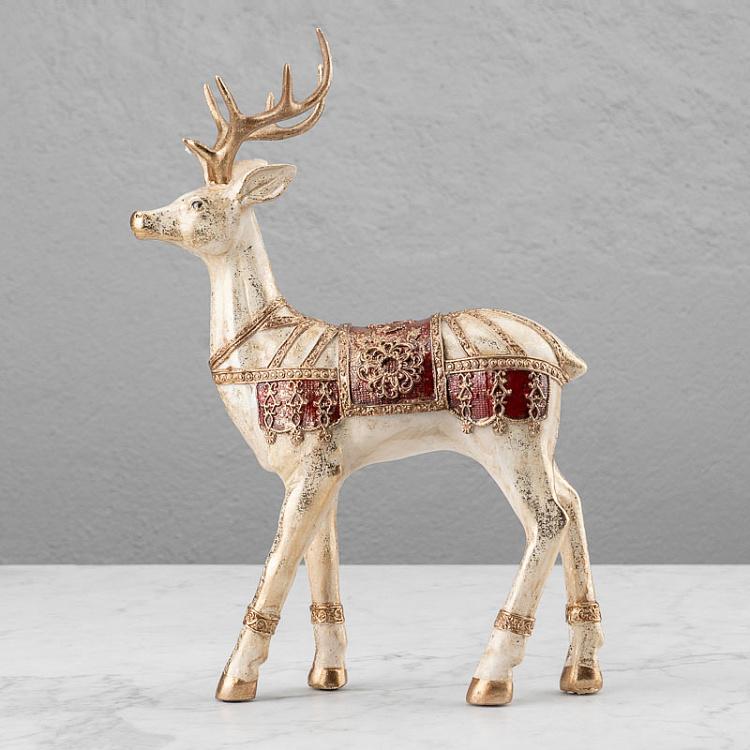 Новогодняя фигурка Золотистый олень 2 Deer Silver/Gold 2 36 cm