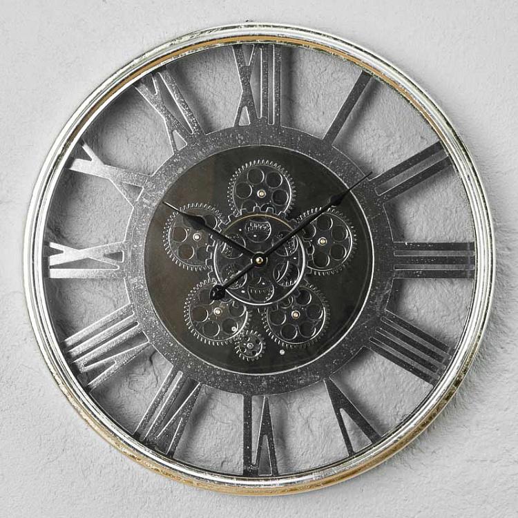 Настенные часы с шестерёнками Елизавета Elizabeth Transparent Clock With Gears