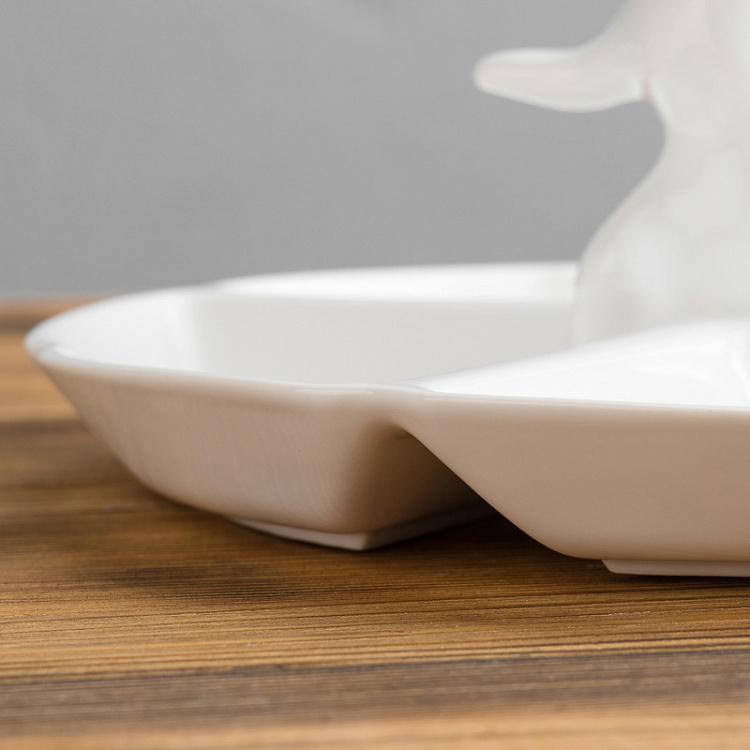 Менажница Кролик-озорник Serving Dish Naughty Rabbit