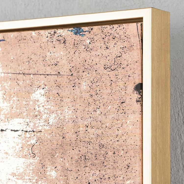 Вручную раскрашенная картина на холсте в золотой раме Закат Canvas Picture With Golden Frame Sunset