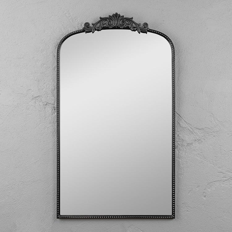 Зеркало арочное Диа в чёрной раме, S Dia Arched Mirror Black Small