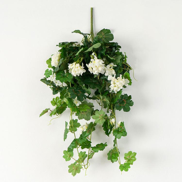 Искусственная ампельная герань кремовая Geranium Ampelous Cream 65 cm