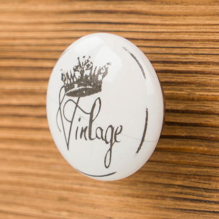Керамическая мебельная ручка Винтаж Шебби-Шик Shabby Chic Vintage Ceramic Knob