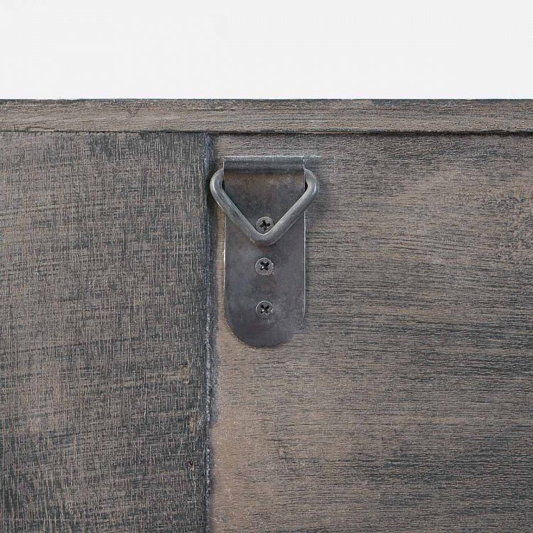 Декоративный чёрный камин-консоль Больё Beaulieu Wooden Fireplace Console Black