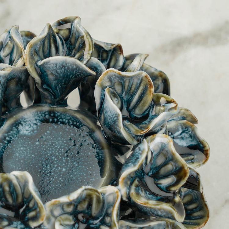 Синий подсвечник Марина Marina Candle Holder Blue