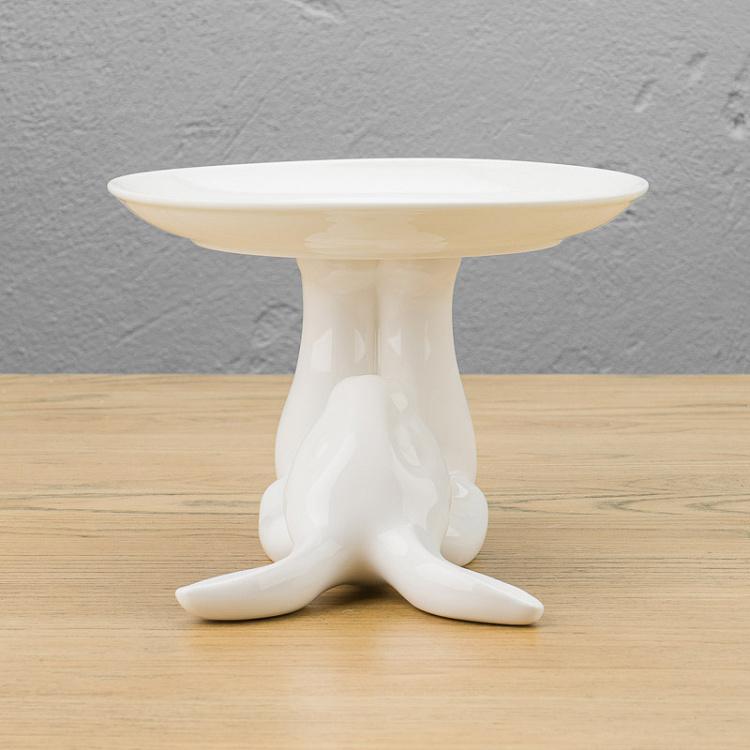 Сервировочная подставка-тортовница Кролик, M Decorative Plate Rabbit Medium