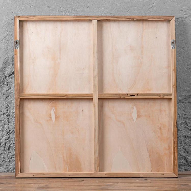 Декоративная панель из яванской древесины Wall Art Recycled Old Javanese Wood