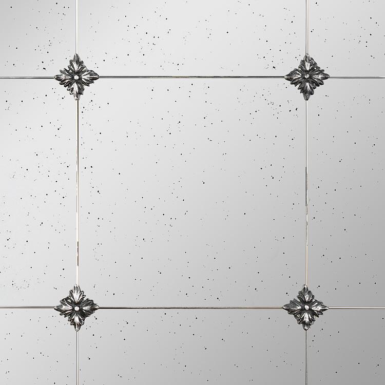 Зеркало в антикварном стиле с рисунком Antique Glass Panel Mirror