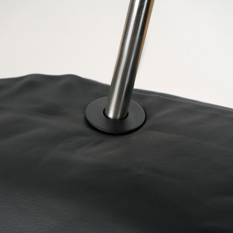 Вращающееся кресло Бельфьоре с подголовником, титановые ножки Belfiore Wing Swivel Armchair, Titanium