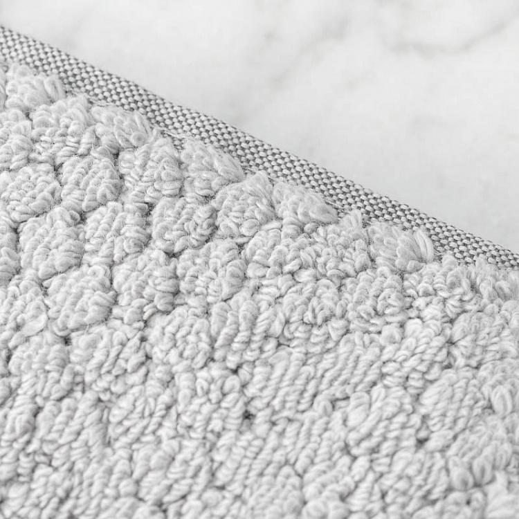 Светло-серое махровое полотенце-салфетка Пунто 30x40 см Punto Washcloth Towel Light Grey 30x40 cm