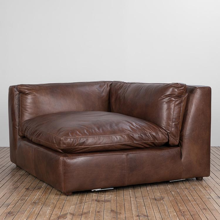 Угловой модульный кожаный диван Зенна 2, S Zenna Group Small 2 Leather