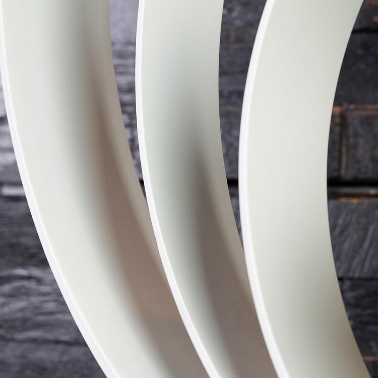 Настольная лампа Петля из белого железа дисконт L1 Loop Table Lamp Iron White discount