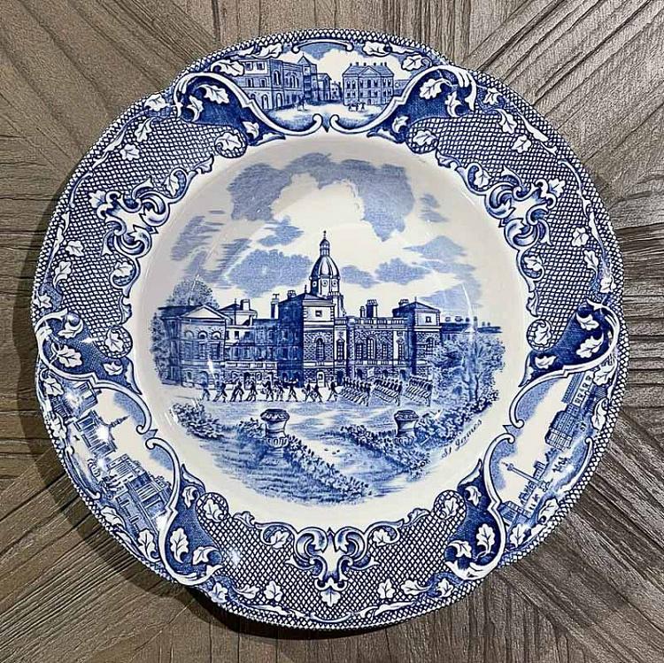 Винтажная суповая тарелка Старый Лондон Vintage Soup Plate Old London