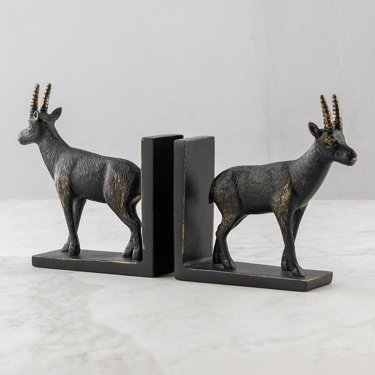Набор из двух держателей для книг Серны Bookend Chamoises