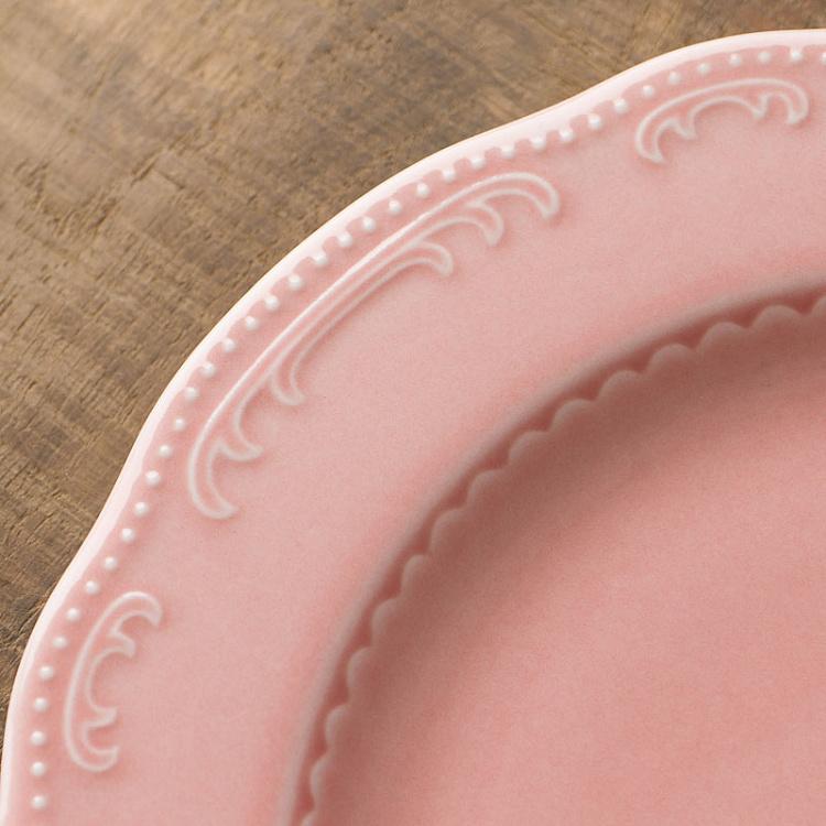 Пудрово-розовая десертная тарелка Старая Вена Vecchio Vienna Dessert Plate Powder Pink